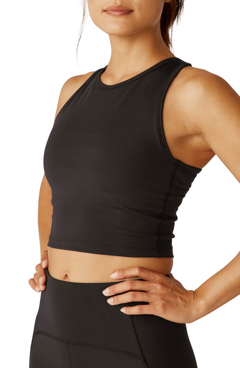 Beyond Yoga PowerBeyond Strive Crop Tank, Alternate, color, Black