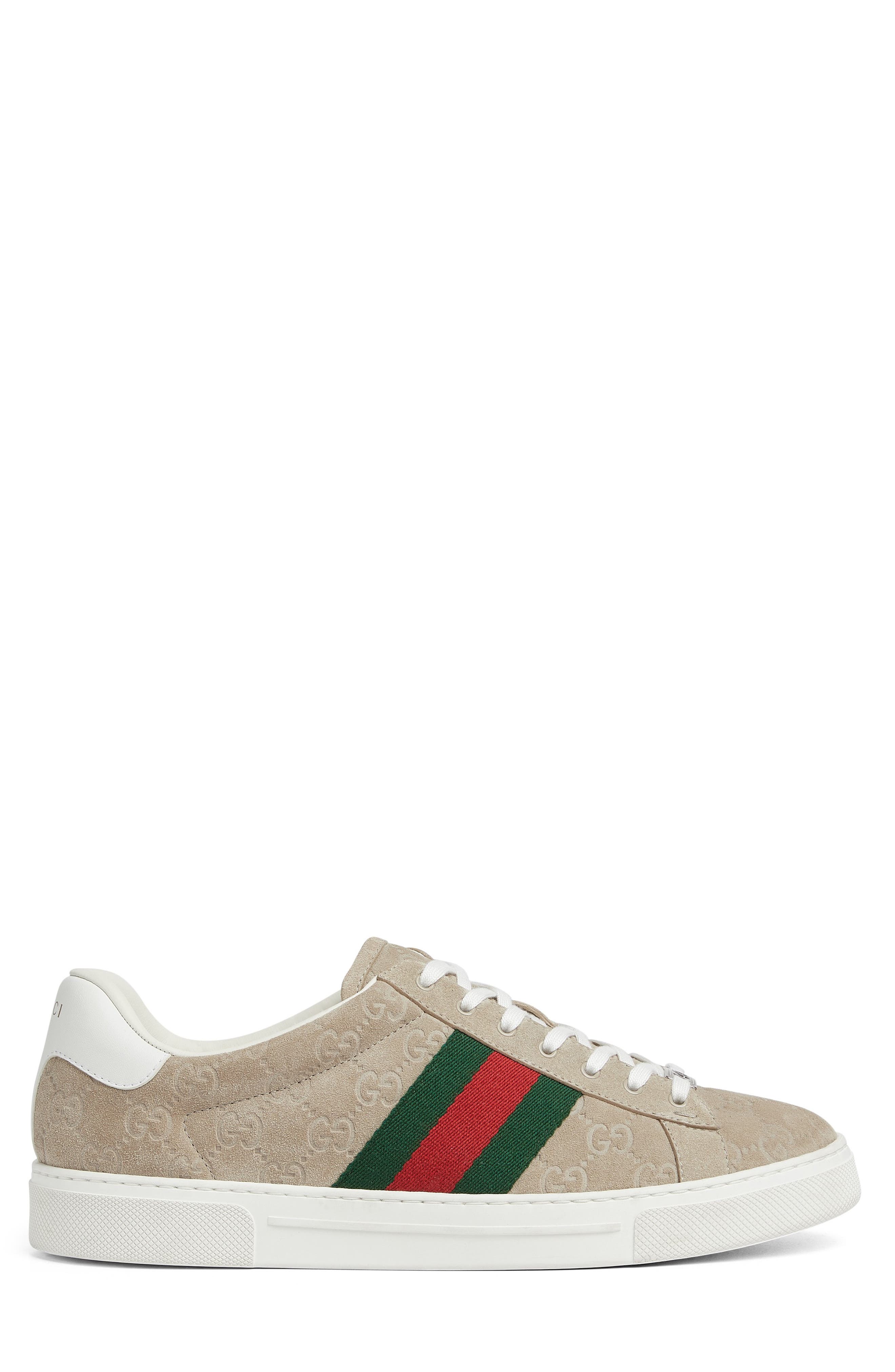 Gucci Ace Sneaker, Alternate, color, Oatmeal/ Oat/ Vrv