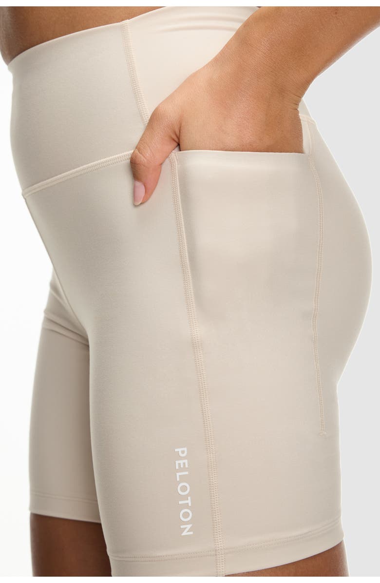 Peloton Cadent High Rise Pocket Bike Short 7" - Lined, Alternate, color, Oatmeal