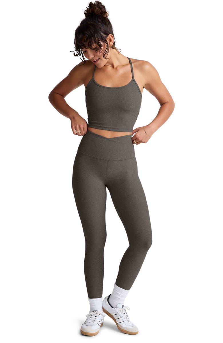 Space Dye Slim Racerback Crop Tank