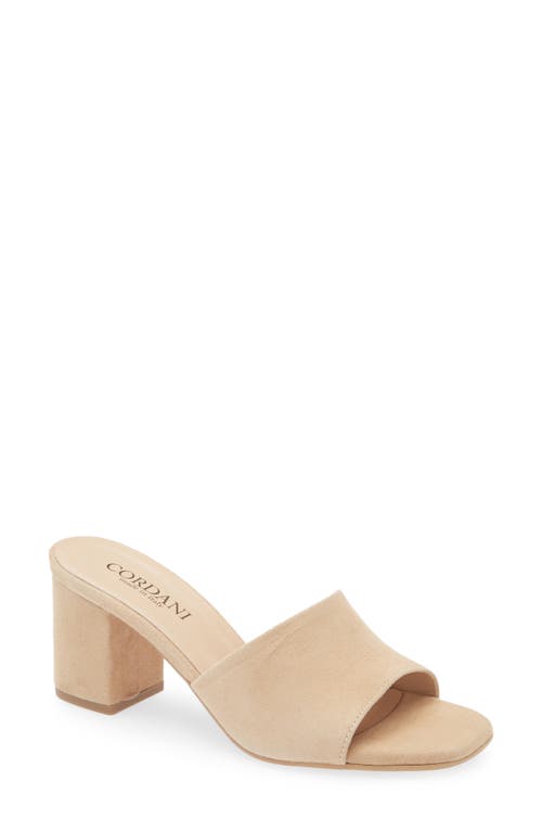 Cordani Irina Slide Sandal In Camoscio Cream