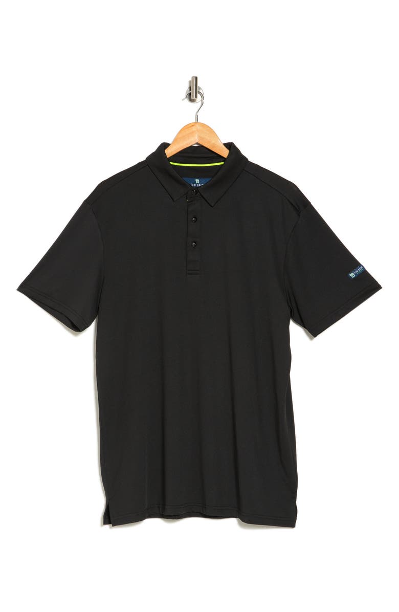 TOM BAINE Performance Solid Polo, Alternate, color, Black