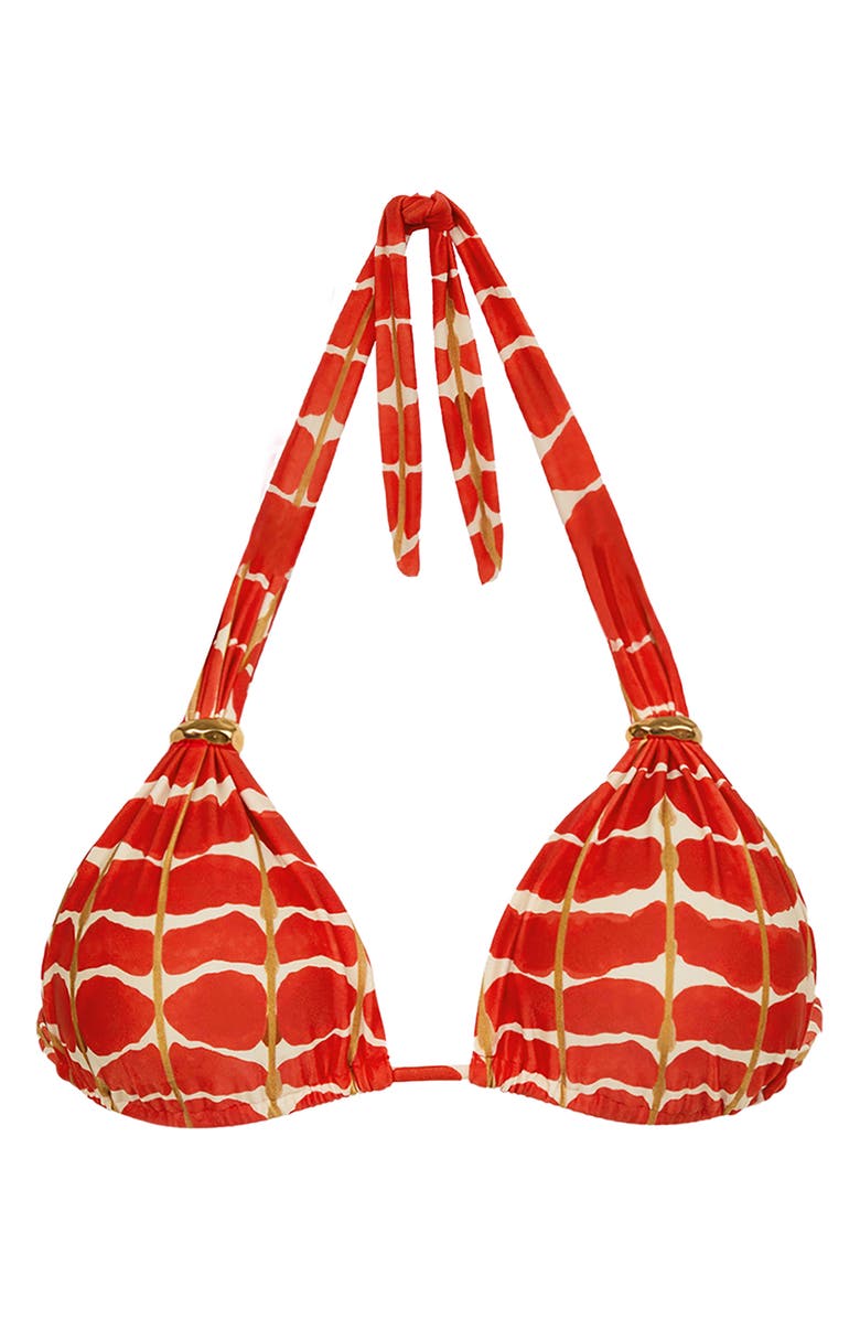 ViX Paula Hermanny Agni Bia Tube Bikini Top, Alternate, color, Red