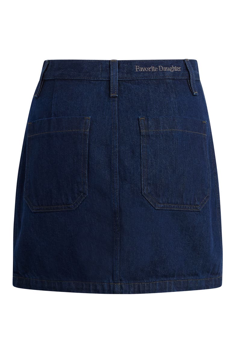 The Mimi Denim Miniskirt, Alternate, color, STOUT