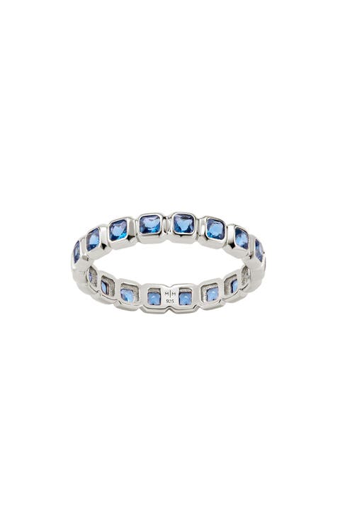 Cubic Zirconia Eternity Birthstone Ring