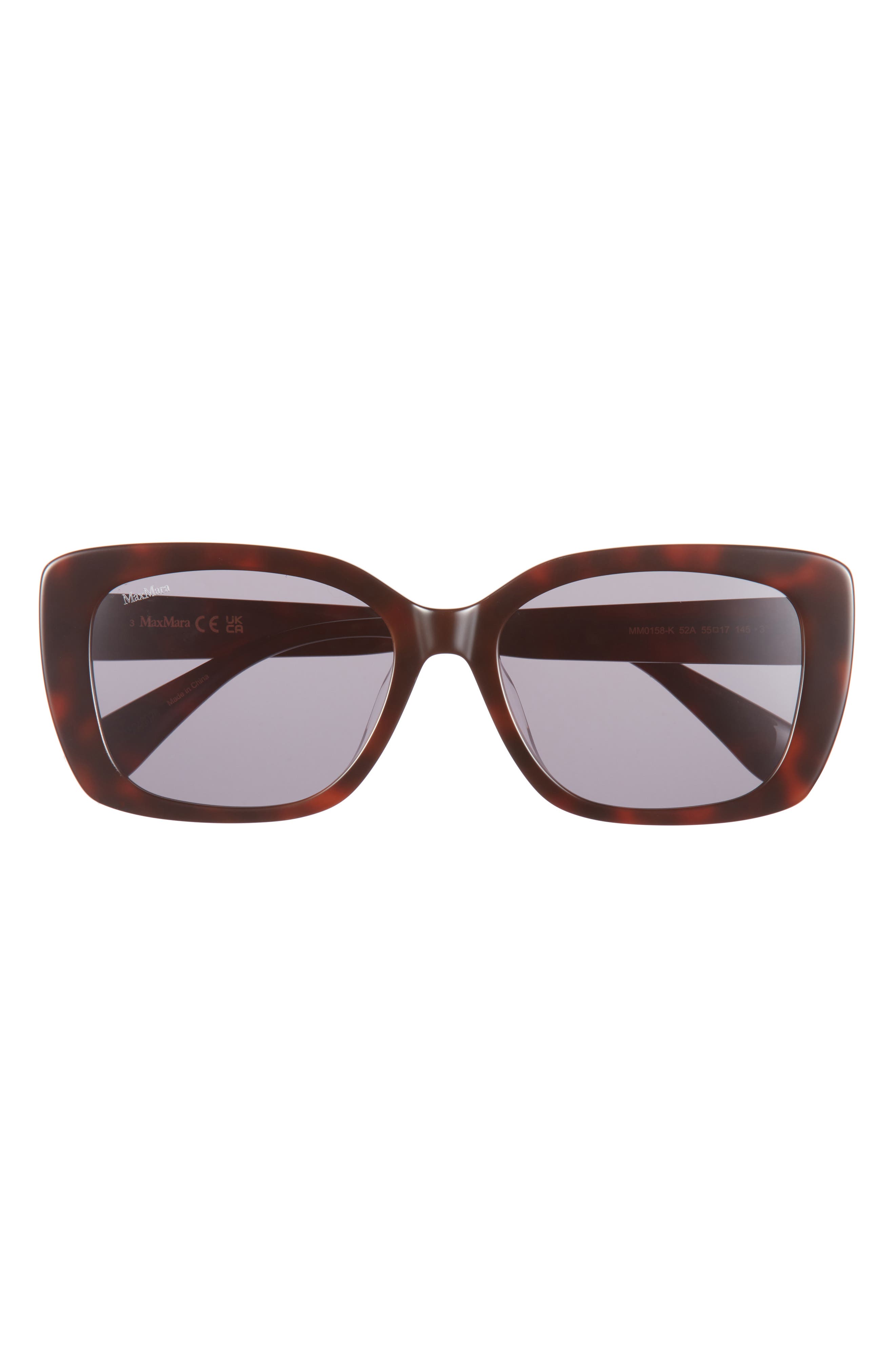Max Mara 55mm Round Sunglasses
