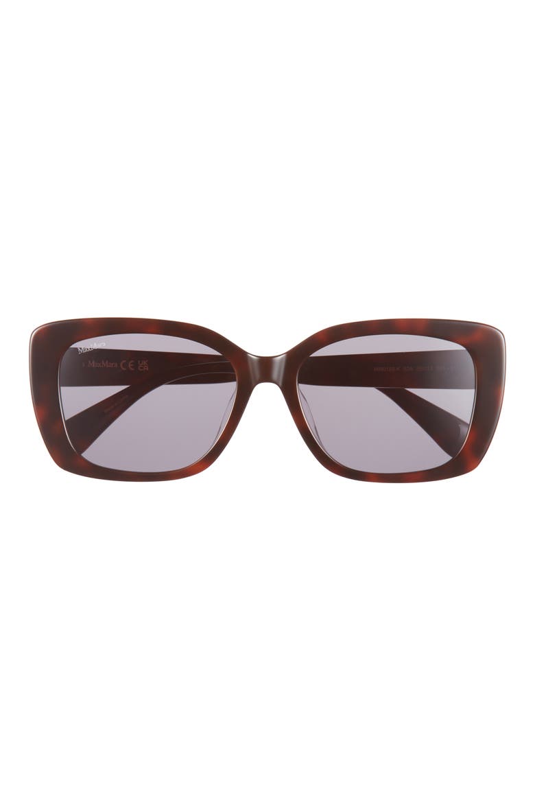 55mm Round Sunglasses, Main, color, DARK HAVANA / SMOKE