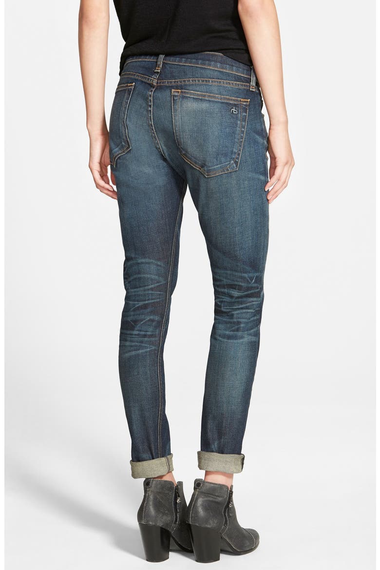 'The Dre' Slim Fit Boyfriend Jeans (Nordstrom Exclusive), Alternate, color, WATTS