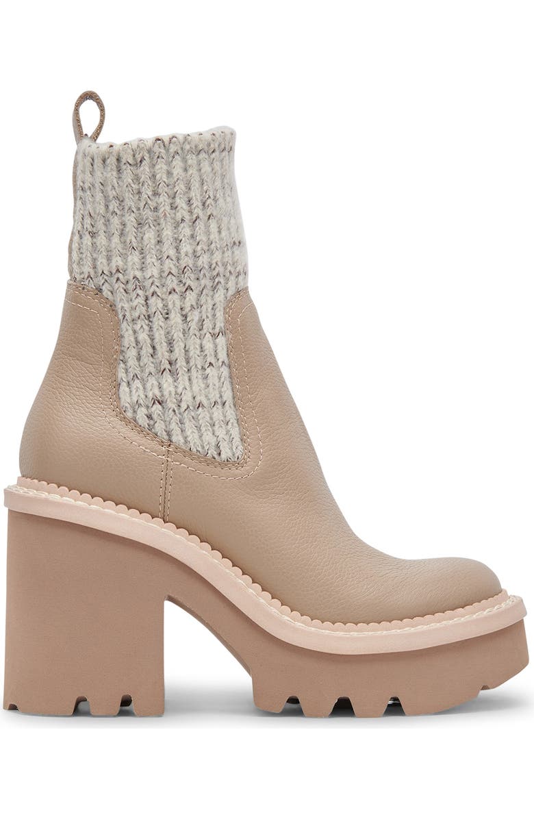 Dolce Vita Drago Platform Boot, Alternate, color, Taupe Leather