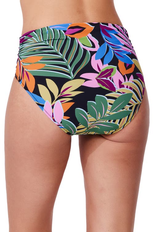 Profile By Gottex Costa Del Sol Shirred High Waist Swim Bottom In Multi