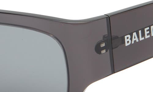 Balenciaga 56mm Rectangular Sunglasses In Gray