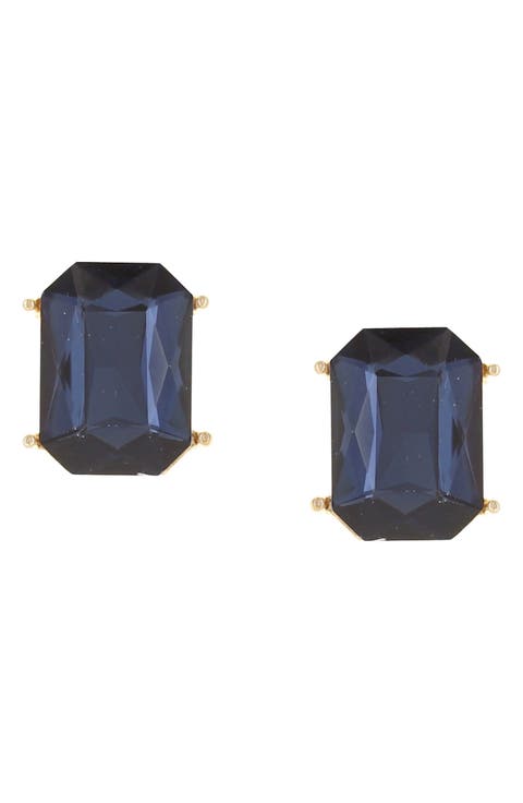 Marissa Emerald Cut Stud Earrings