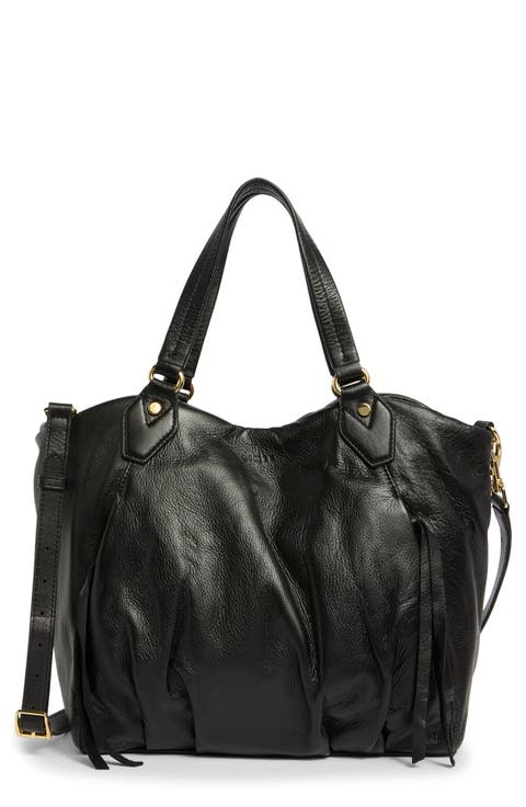 Unsubscribed Convertible Leather Shopper