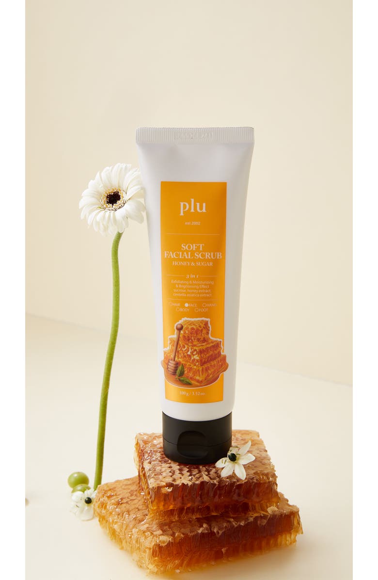 Plu Soft Facial Scrub Honey & Sugar, Alternate, color, NO COLOR