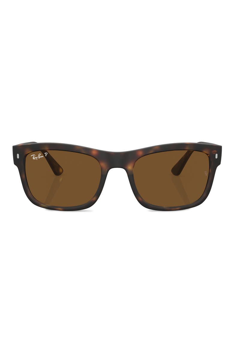56mm Polarized Square Sunglasses, Main, color, MATTE HVNA