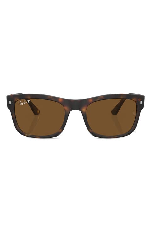 56mm Polarized Square Sunglasses