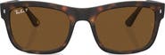 Ray-Ban 56mm Polarized Square Sunglasses