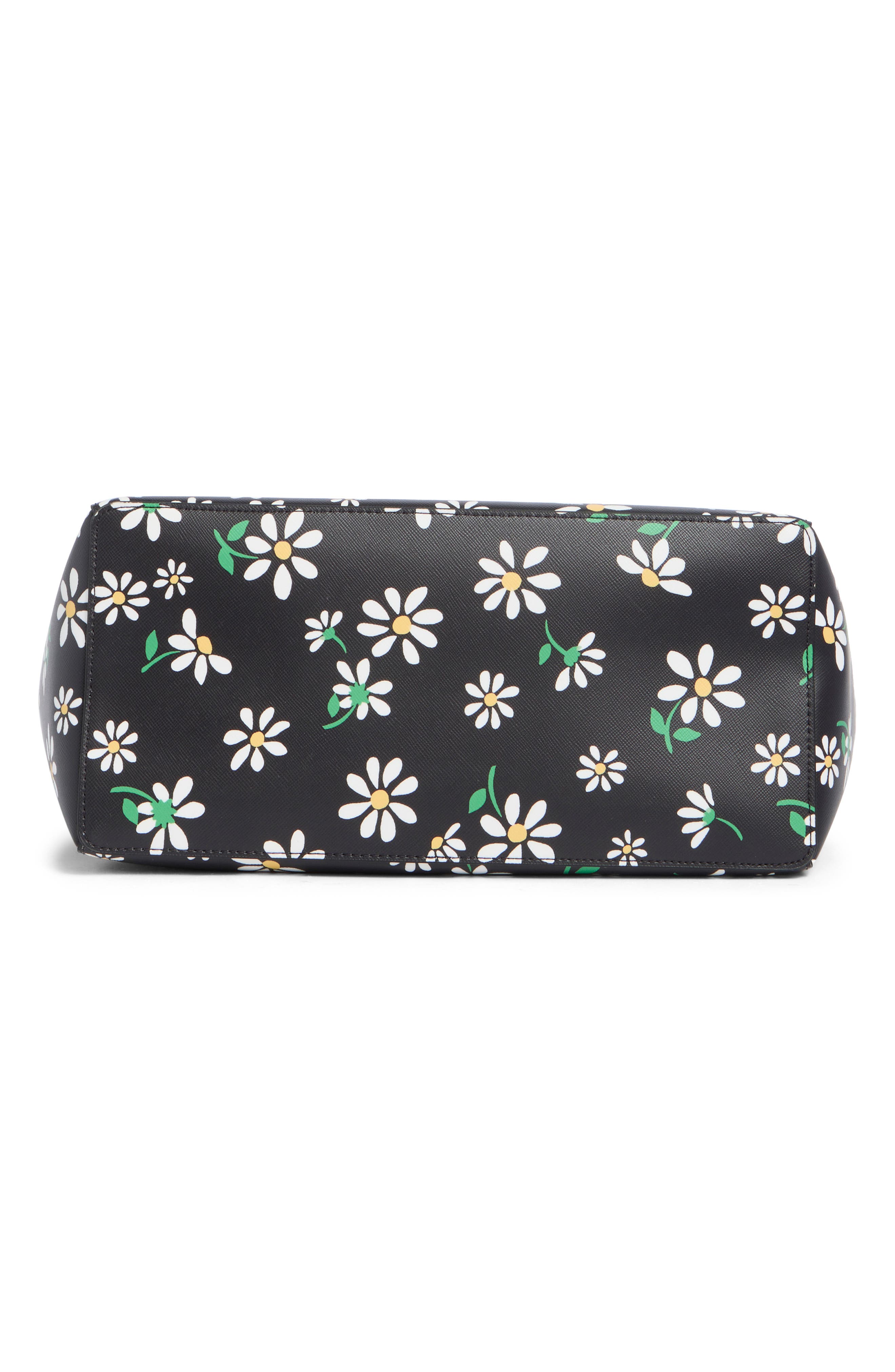 Dana Scattered Daisies Tote, Alternate, color, BLACK MULTI