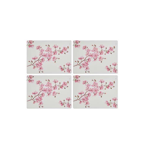 Pink Blossom Set of 4 Cork Back Placemats