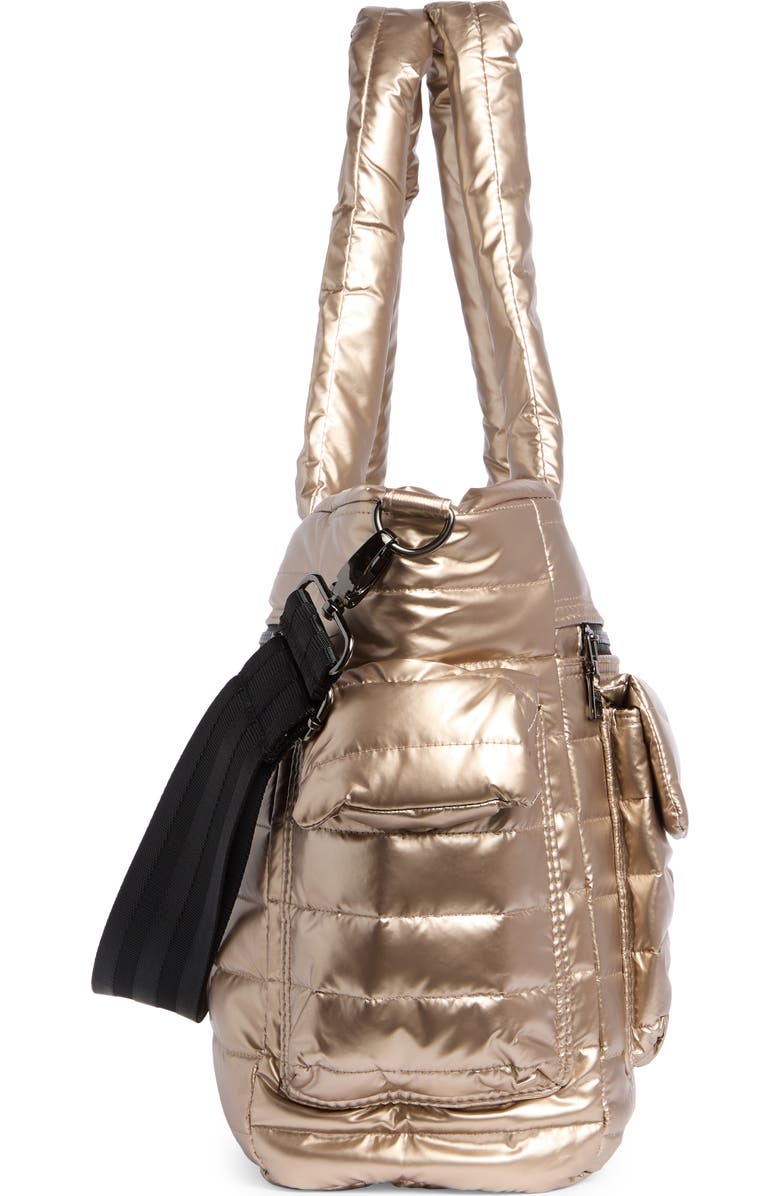 THINK ROYLN Two Faced Reversible Tote, Alternate, color, Pearl Cashmere