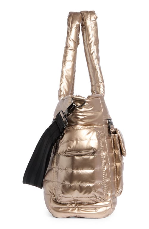 Think Royln Two Faced Reversible Tote In Sand
