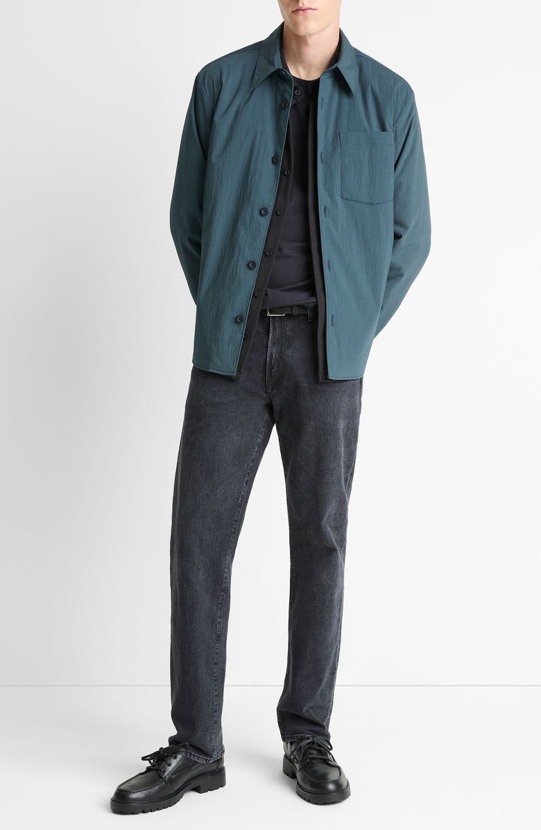 Vince Insulated Cotton Blend Button-Up Shirt Jacket, Alternate, color, Clear Lake