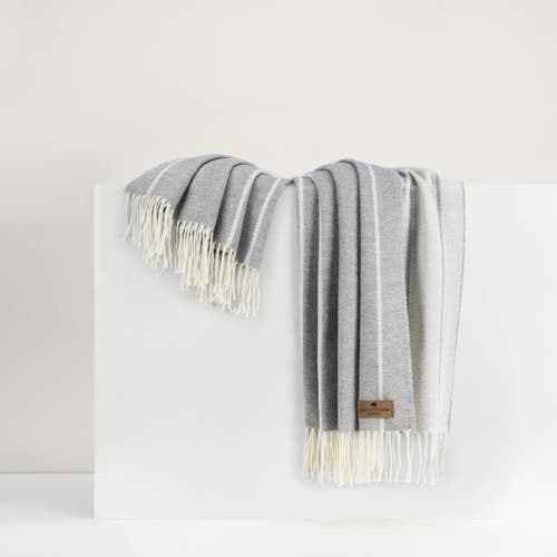Lands Downunder Fiji Stripe Throw In Gray