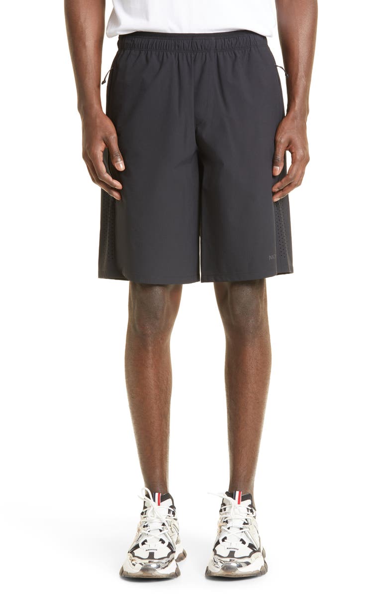 Moncler Mesh Panel Technical Shorts, Main, color, 