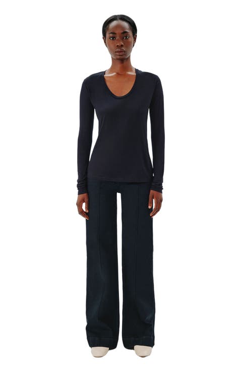 LONG BALLET SCOOP TEE