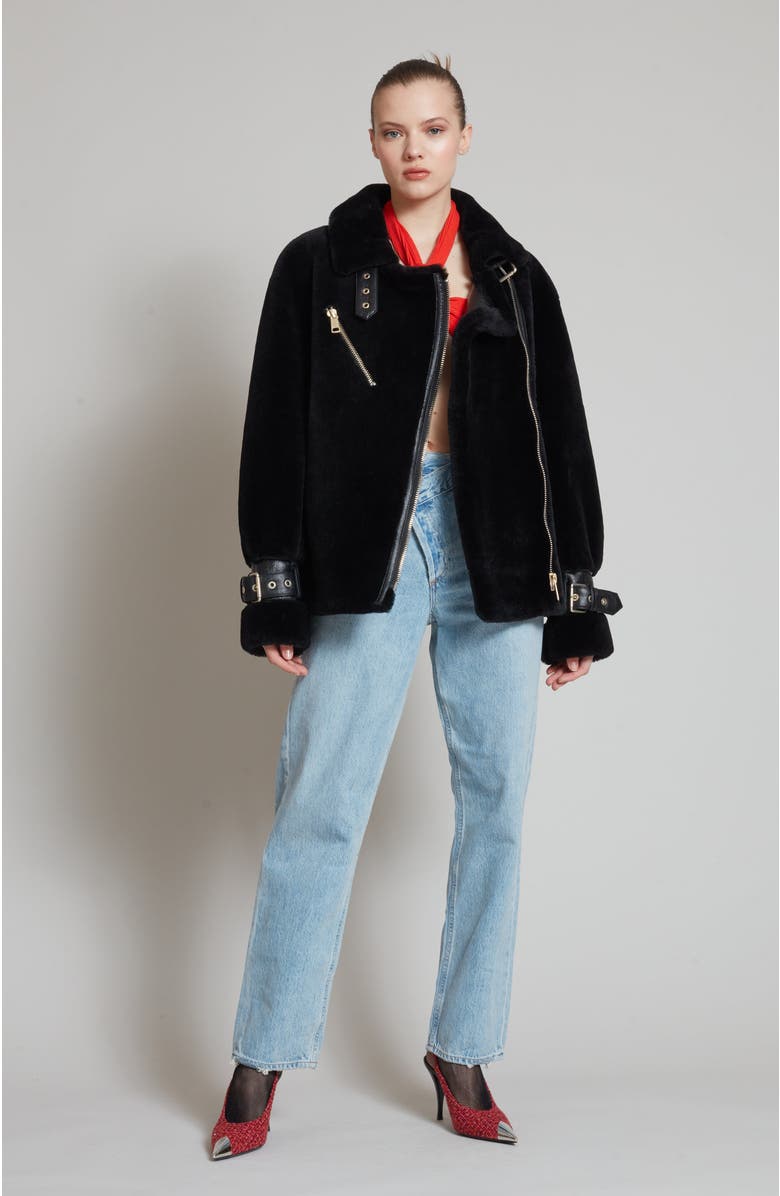 Nicole Benisti Grand Shearling Coat, Alternate, color,