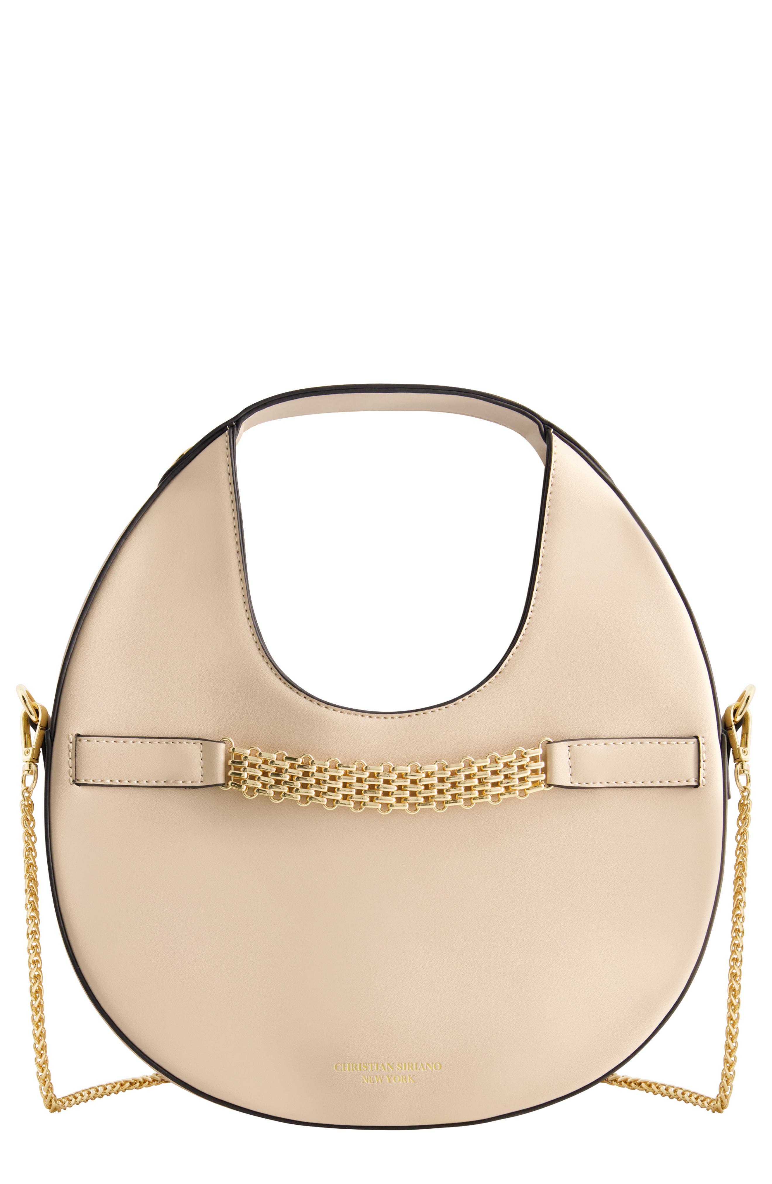 Christian Siriano Round Chain Strap Bag, Main, color, 