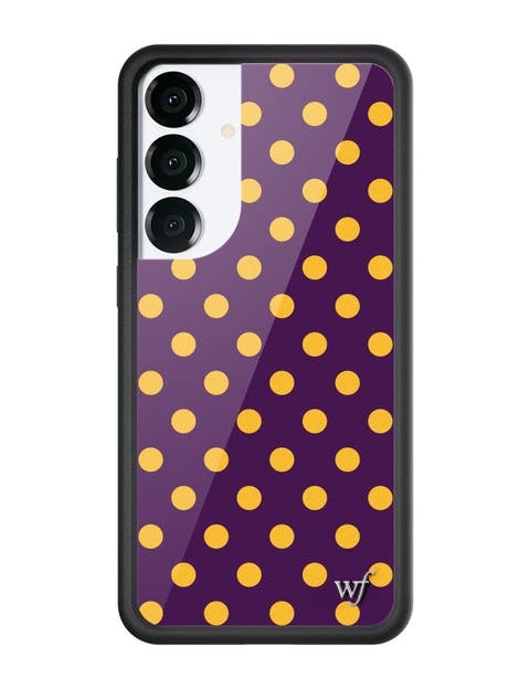 Polka Dot | Purple and Yellow Samsung Galaxy S25/S25 Edge/S25 Plus/S25 Ultra Case