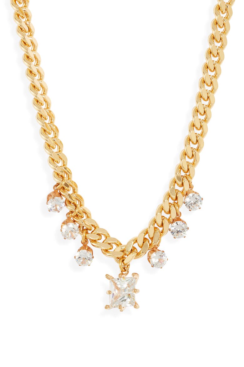 100K Magic Crystal Charm Necklace, Main, color, GOLD