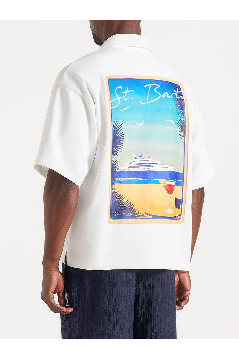 St. Barts Relaxed Fit Shirt, Alternate, color, White