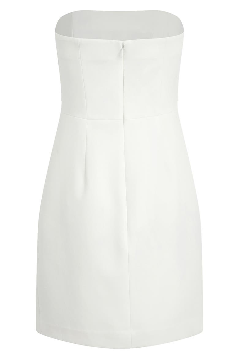 The Willow Strapless Minidress, Alternate, color, IVORY