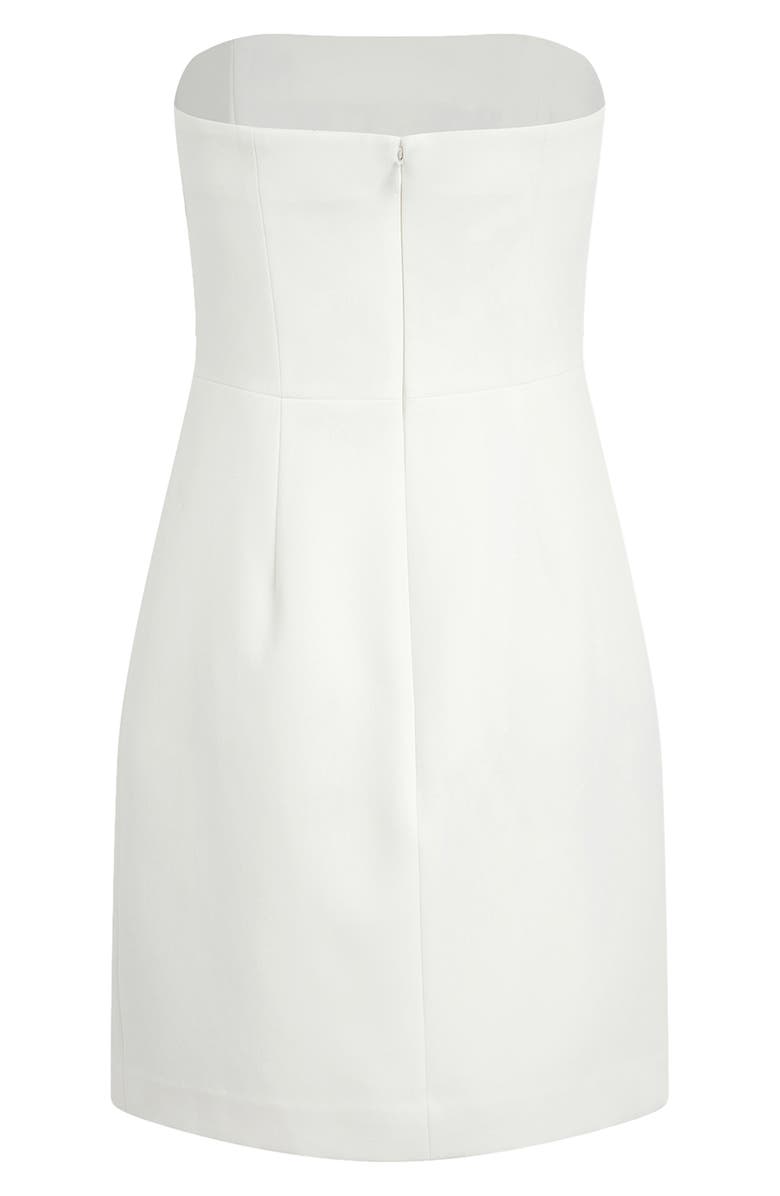 Favorite Daughter The Willow Strapless Minidress, Alternate, color, Ivory