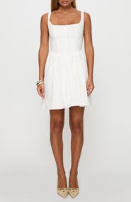 Princess Polly Martie Stretch Cotton Fit & Flare Minidress