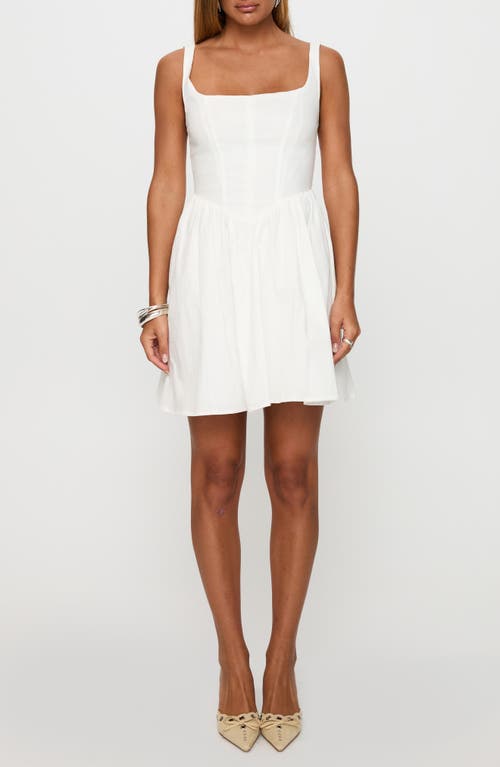Princess Polly Martie Stretch Cotton Fit & Flare Minidress
