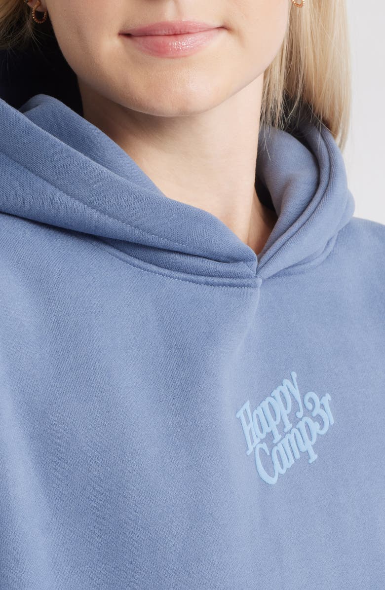 HAPPY CAMP3R Puff Series Core Logo Cotton Blend Hoodie, Alternate, color, Vintage Blue