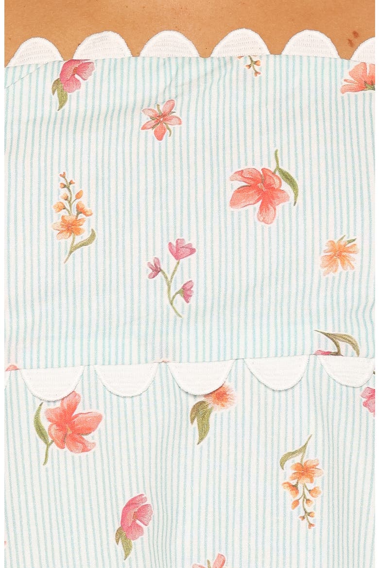 Kyle 2-Piece Set with Scalloped Hemline, Alternate, color, BLUE GARDEN STRIPE