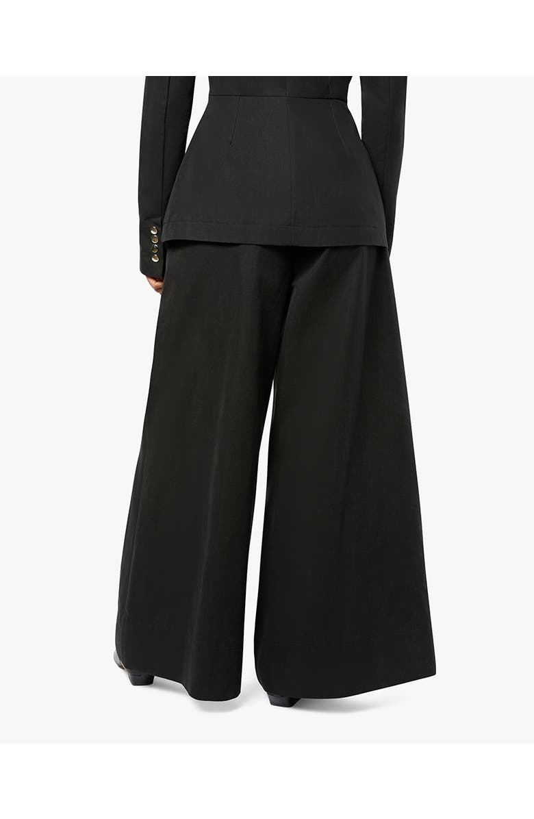 WeWoreWhat Wide Leg Pleated Trouser, Alternate, color, Black