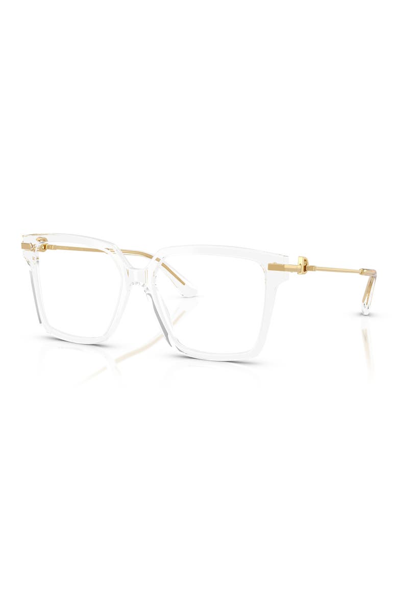 56mm Square Optical Glasses, Alternate, color, CRYSTAL