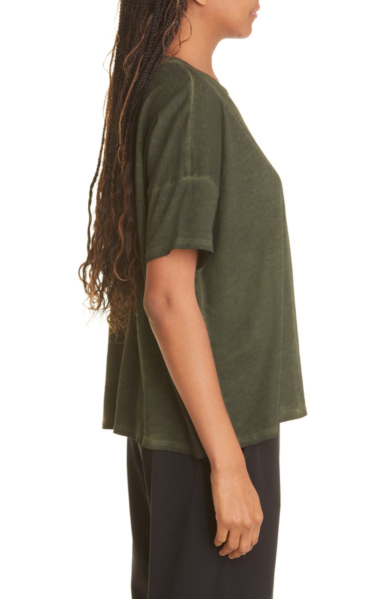 Eileen Fisher Crewneck Boxy Organic Cotton T-Shirt, Alternate, color,