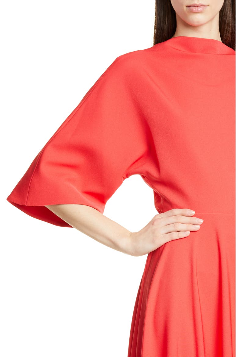 Bow Back Midi Dress, Alternate, color, DUSTY ROSE