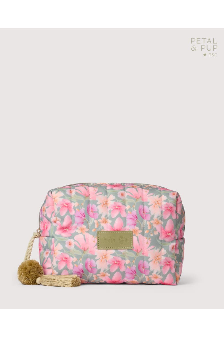 Cosmetic Case, Main, color, Sage Wildflowers