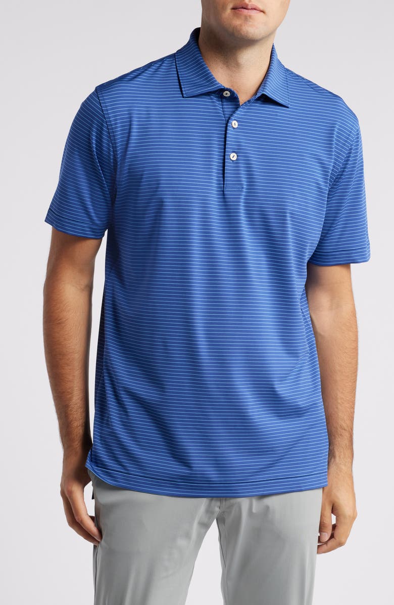 Peter Millar Crown Crafted Hemlock Stripe Performance Polo, Main, color, 