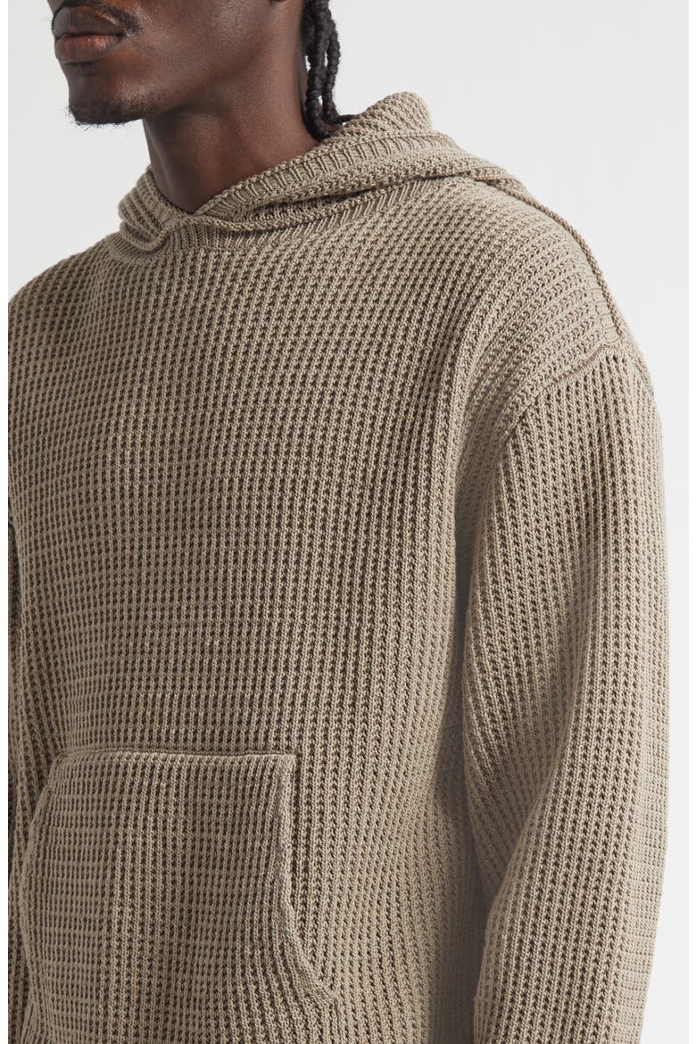 Journey Patrick Cotton Sweater Hoodie, Alternate, color, BISTRE