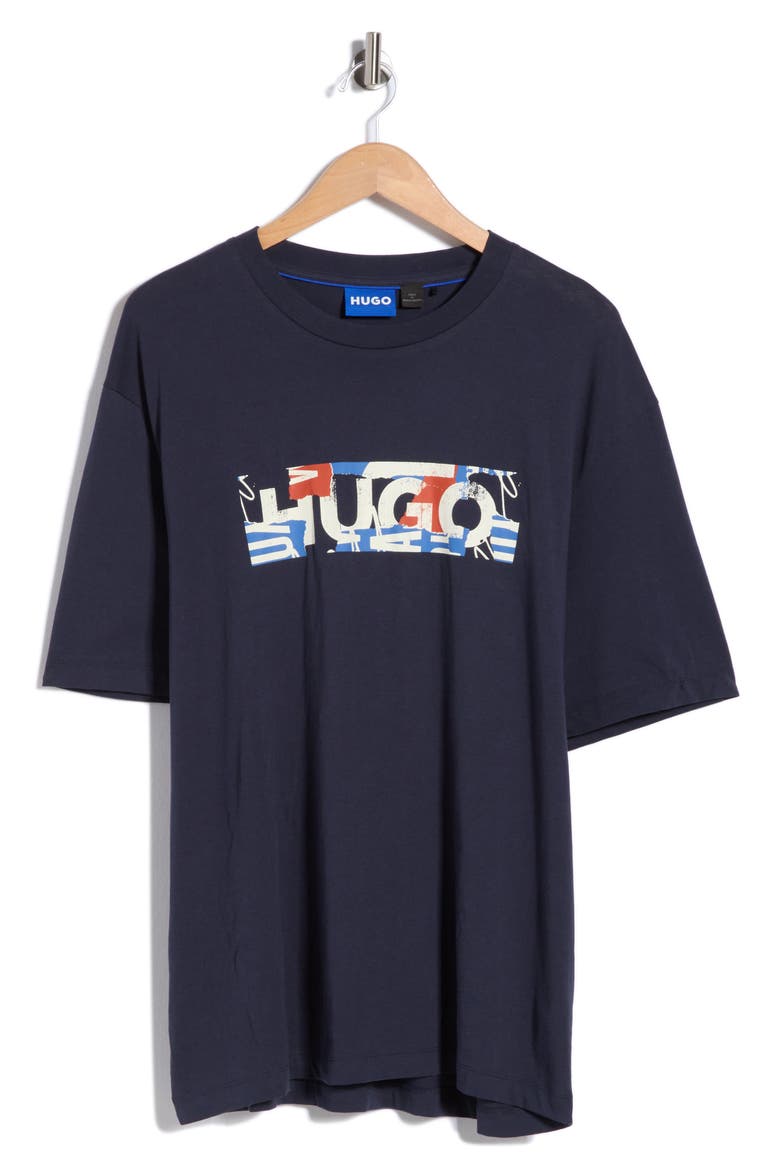 Nugix Graphic T-Shirt, Main, color, NAVY