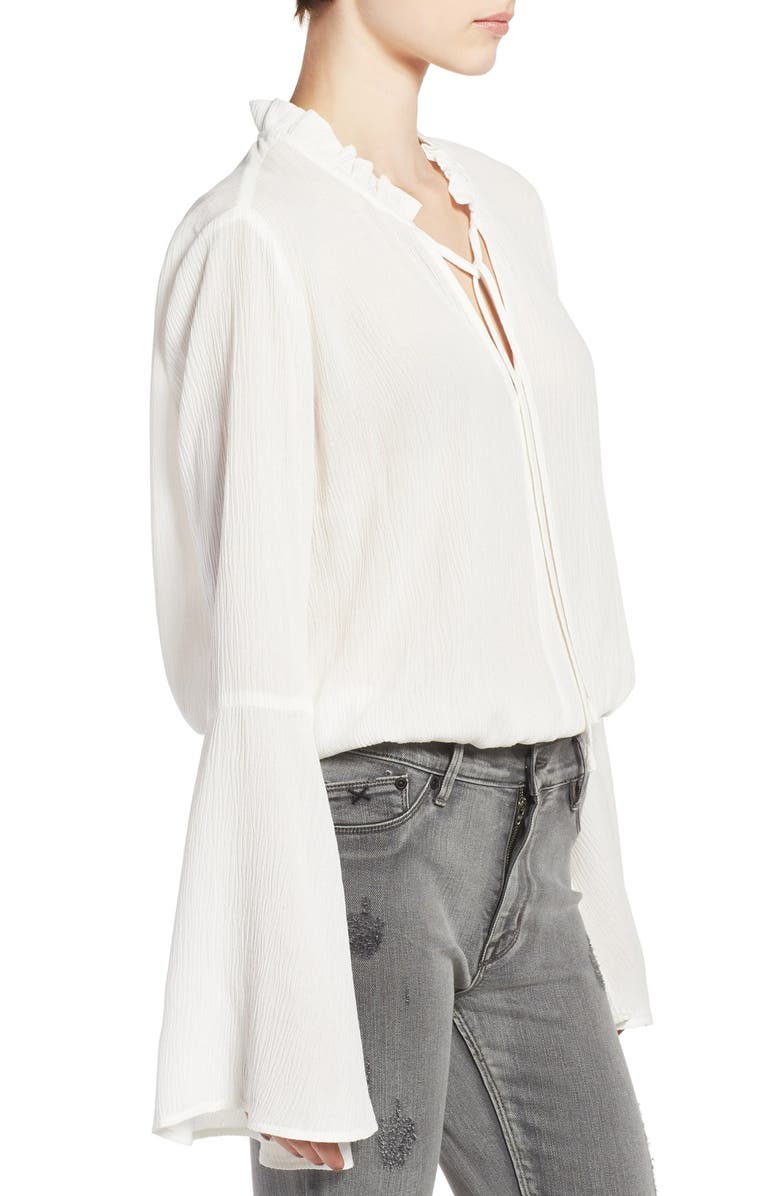 Chloe & Katie Bell Sleeve Crop Top, Alternate, color, 