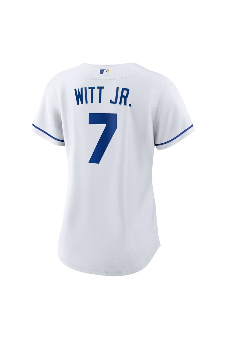 Women's Nike Bobby Witt Jr. White Kansas City Royals Home Replica Player Jersey, Alternate, color, White